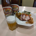 味の古久家 - 味の古久家 藤沢店 三点盛りとビール