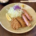 Agemonoya Sendai - ハムカツメンチカツ定食