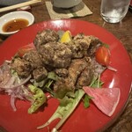 環翠 - 定番の鶏唐揚げ。日本酒5リットル飲める旨さ！