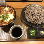 から好し - ガリマヨ唐揚げ丼とざるそばダブル