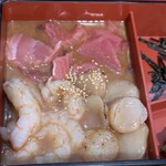 羽田市場 銀座直売店 - ご飯と漁師汁は食べ放題でした！