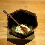 和の食 磯貝 - お好みで、青海苔塩をかけていただきます