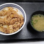 吉野家 - 牛丼（並）＆みそ汁