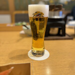 海老名 甲羅本店 - 献杯ビールは一番搾り