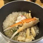 海老名 甲羅本店 - かに釜飯（炊き上がった）