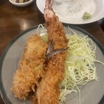 巣鴨ときわ食堂 - アジフライとエビフライ