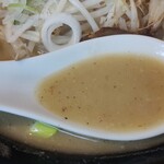 北海道らーめん ひむろ - 味噌ラーメンのスープ