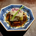 Ji-Cube - カマスの炙りと焼き茄子の葱油がけ