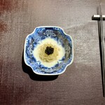 Ji-Cube - 干し豆腐と金糸瓜の山椒油和え キャビアのせ