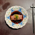 Ji-Cube - 和牛と雲丹と万願寺とうがらしのガーリックソース