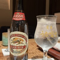 炭焼 うな富士 有楽町店 - キリンクラッシックラガー（中瓶）　750円
                    　　　　　　　　　焼酎（芋）赤兎馬　ソーダ　600円