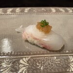 すし割烹 翁鮨 - ひらめ