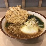 そばの神田 東一屋 - アサソバビンボー！　
      朝そば＋ごぼうかき揚げ！