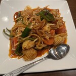 アンコールワット - 烏賊辛め炒め