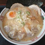 麺家 香湯らーめん - 鶏白湯＋ワンタン