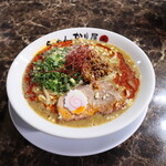 自家製麺 ら～めん かり屋 - 「濃厚煮干しカレー担々麺」