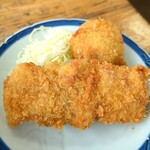 Sarashina Honten - 定食の串カツとコロッケ
