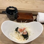 Sushi Kaiseki Dokoro Yanagi - 馬鈴薯の千切りとズワイ蟹を海苔でまぜて