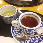 五右衛門 - ランチのスープと紅茶