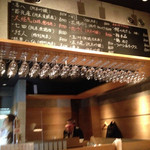 日本酒バル　Chintara - 黒板メニューにはおすすめのお酒
