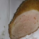 美はる - ひれかつ 切れ口 肉質やわらか～ぃ