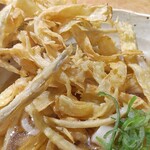 Musashino Udon Kobushi - ごぼう天のアップ写真②