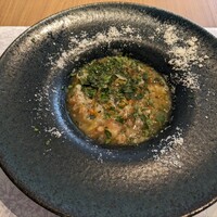 GLICINE di ACQUA PAZZA - 野菜スープとパンを絡めたもの