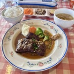 Hana Furansu Shokudou Yamamoto - 定食：牛ハラミ肉のステーキ、エシャロットソース(\2,000)