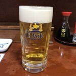 Rukku Ando Uohei - 一時間飲み放題　1,280円　ビールはクラシックとスーパードライ