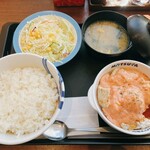 松屋 - たっぷり明太タルタルチキン定食