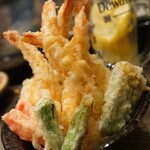 大衆天ぷらtoかすそば風土.はなれ - 大エビ天丼