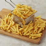 Mega-sized serving! Spilled fries