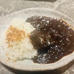 北新地焼肉 きらく - 〆のお食事（ビーフカレー）