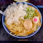 二代目高橋商店 - わんたん麺大に白キクラゲと味玉トッピング