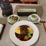 カフェレストラン 暖 - オムハヤシセット