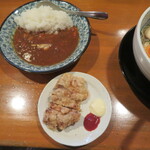 Ramen Shinta - 鶏のから揚げ　220円　＋　ミニカレー　390円