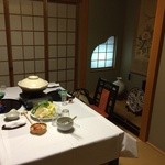 小戸荘 - 個室にて食事です