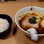 らぁ麺すみ田 - 特製醤油らぁ麺+ライス