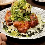 Teppanyaki Okonomiyaki Hanako - 宮崎鶏の唐揚げ（旨だれねぎ）