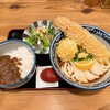 難波千日前 釜たけうどん - 【2024年03月】ちく玉カレーライスセット＠1,480円、提供時。