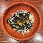 千陽 - バフン海胆と早掘り筍と和布蕪の温麺