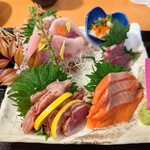 かのうや - 川魚刺身アップ