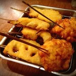 Kushikatsu To Osake Dengana - 店のスタッフのオススメを聞いたらトウモロコシということで、トライ。ウマイ。