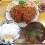 三丁目 にしや食堂 - チキンカツ定食