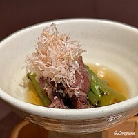 お料理 七草 - 蛍烏賊と山葵菜の小鉢