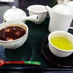 土橋園 - 白玉ぜんざいの煎茶セット