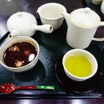 土橋園 - 白玉ぜんざいの煎茶セット