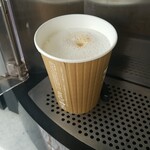 セブンイレブン - ホットカフェラテの出来上がり！