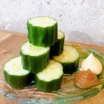 oil miso cucumber