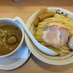 らぁ麺 はやし田 - 味玉濃厚魚介豚骨つけ麺大盛